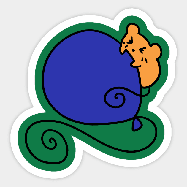 Balloon Mouse Sticker by saradaboru